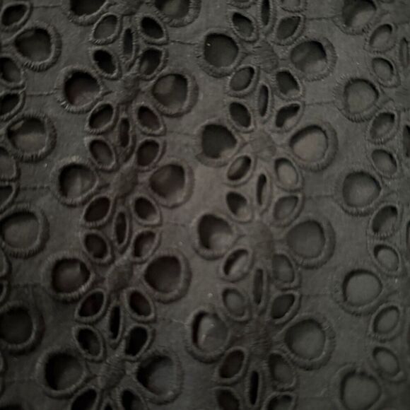 Kate Spade Black Eyelet Outer Shell Dress Size 6 - Picture 5 of 9